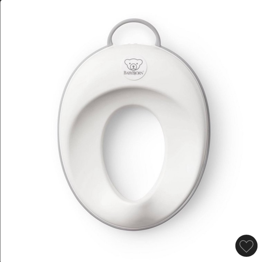 New In Box Baby Bjorn Toilet Training Seat White/ Gray